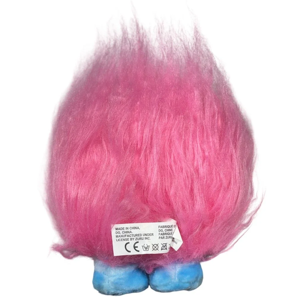 Zuru Shnooks Shnookums Pink Yellow Cotton Candy Bubble Gum Hair Plush Blue Feet